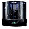 thumbnail image 1 of 102 Valencia Computerized Steam Shower Massage Bathtub, Black, 1 of 1