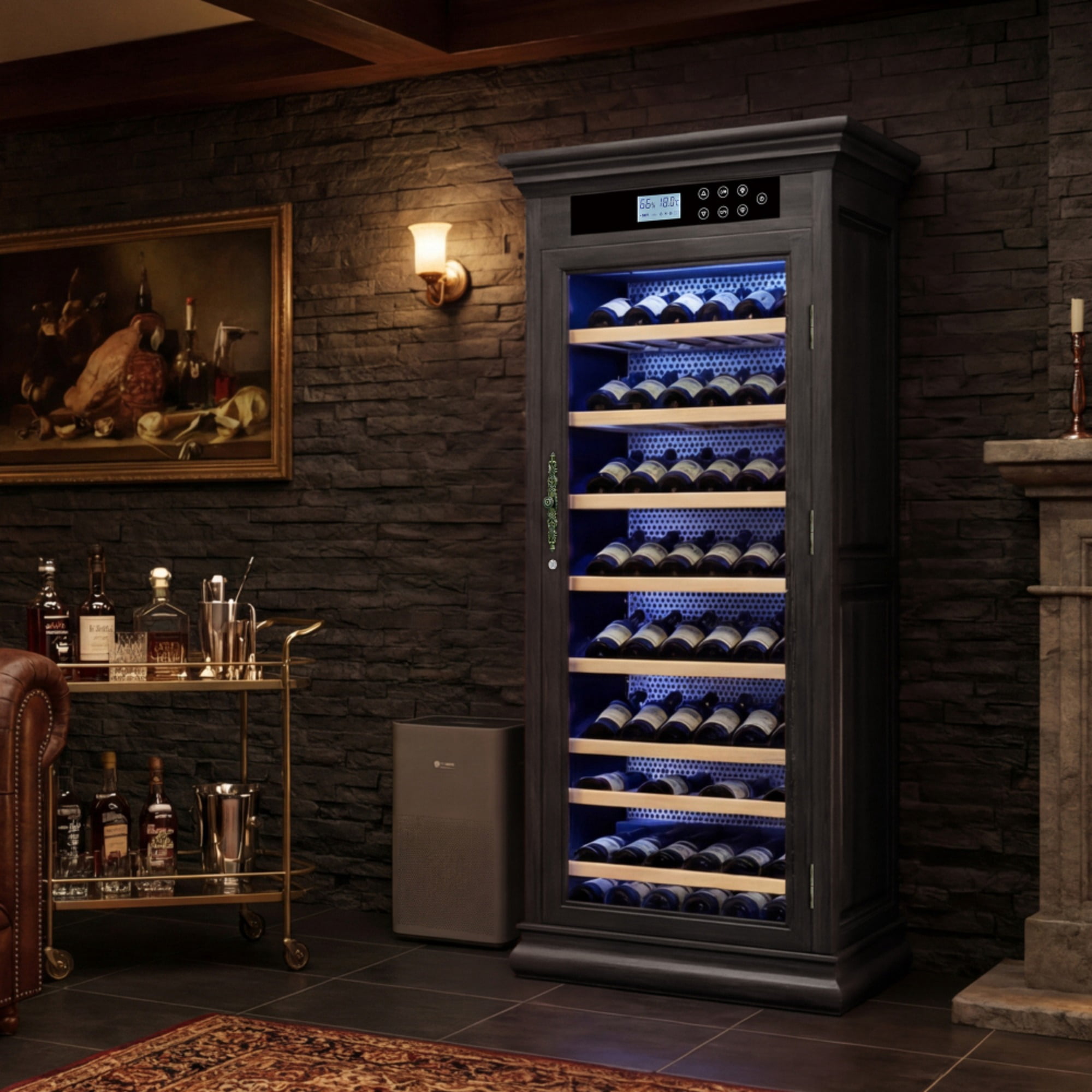 102 bottles Luxury Wine Cooler Cabinet Reagan Counter Wine Fridge Constant Temperature(LTL carry)