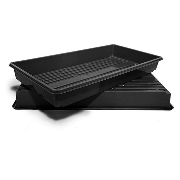 1020 Grow Tray - Heavy Duty USA Made Seed Starting Tray, Microgreens, Wheatgrass - No Drain Holes - BPA Free, 21x10.5x2.5in