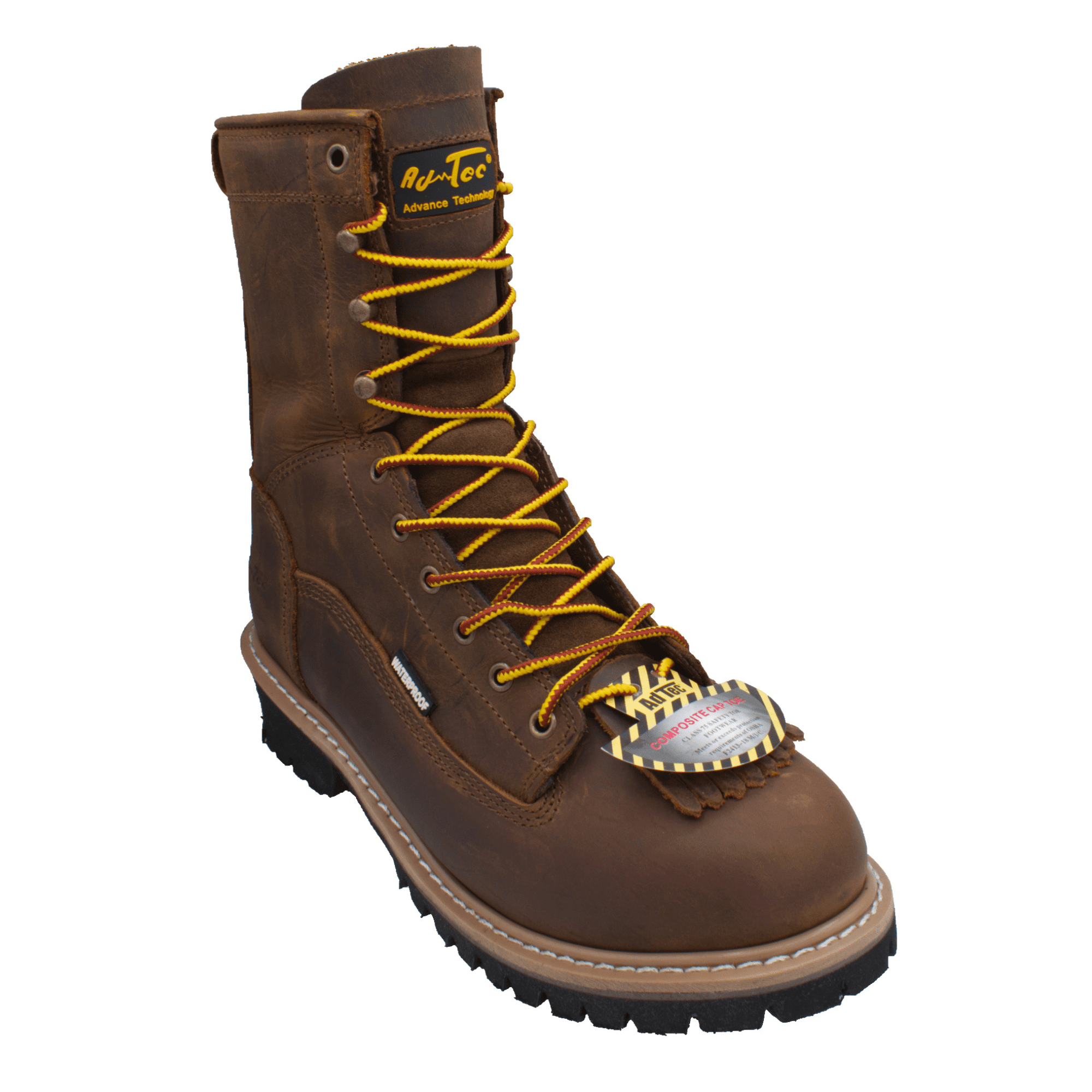 1020 Men's 8" Safety Toe Waterproof Logger Brown