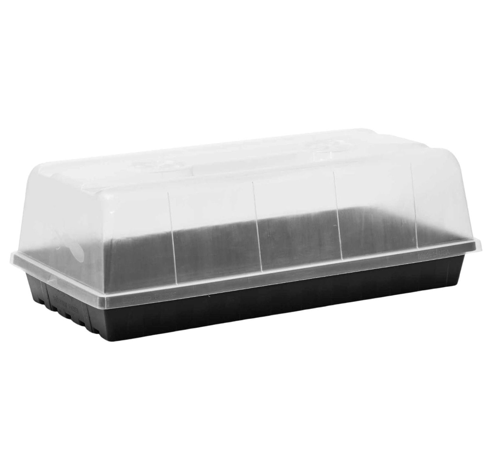 1020 Trays w/Humidity Dome Extra Strength, 2 Pack, for Seed Starting Plant Propagation Germination Tray No Holes Fodder System Starter