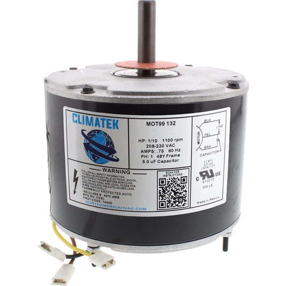 102096 - ClimaTek Upgraded 1/10 HP Condenser Fan Motor Replaces Heil