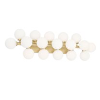 CWI Lighting Arya 17-light Contemporary Metal Wall Sconce in Satin Gold