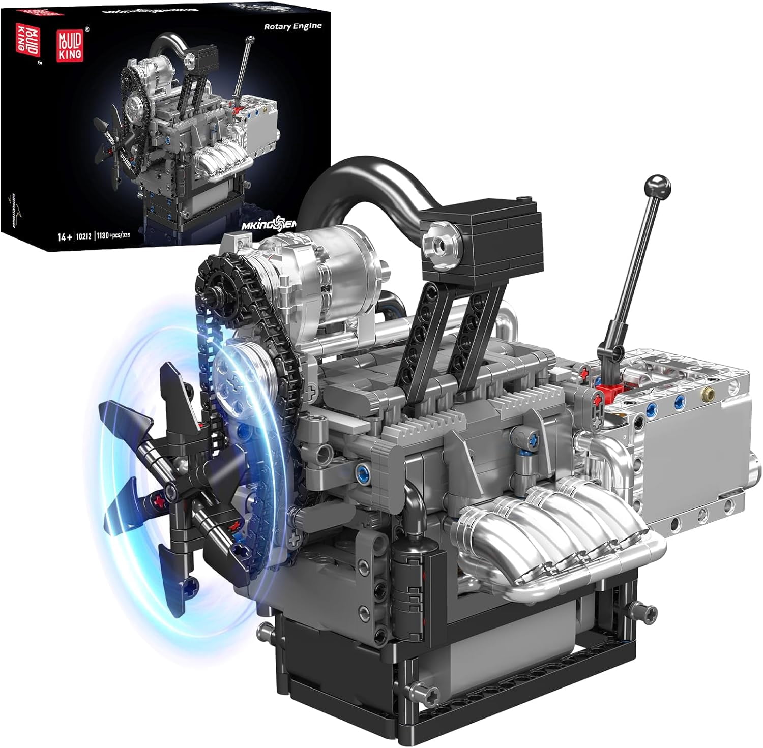 Rotary Engine Model Kit that Works, Car Engine Building Kit with Motor, STEM Mechanic Engineering Construction for Teens, Collection Model (1130 PCS)