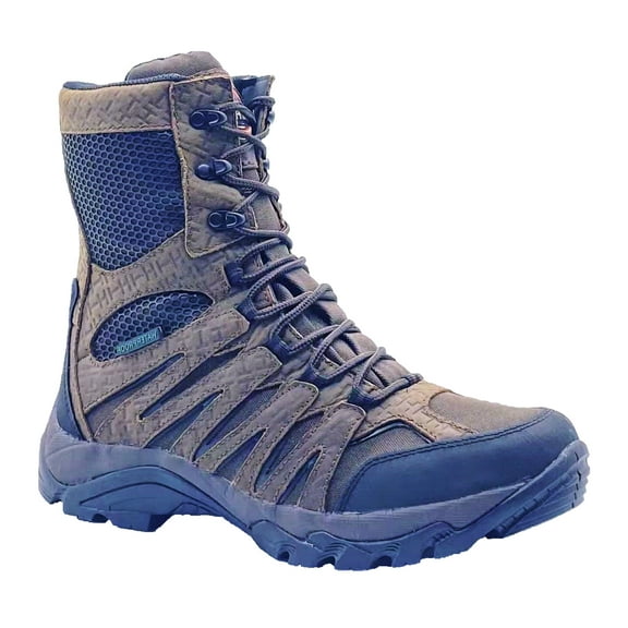 1022 Men's 8" Waterproof Side Zipper Hunting Boot Brown