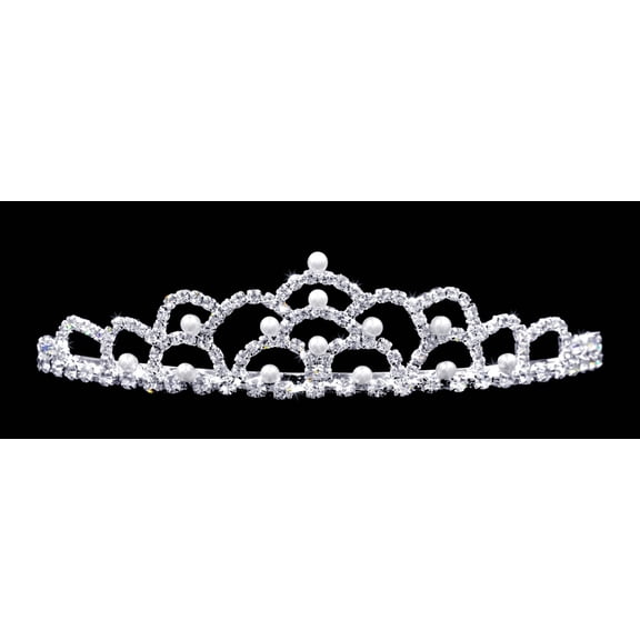 #10235 - Pearl Mountain Crystal Tiara