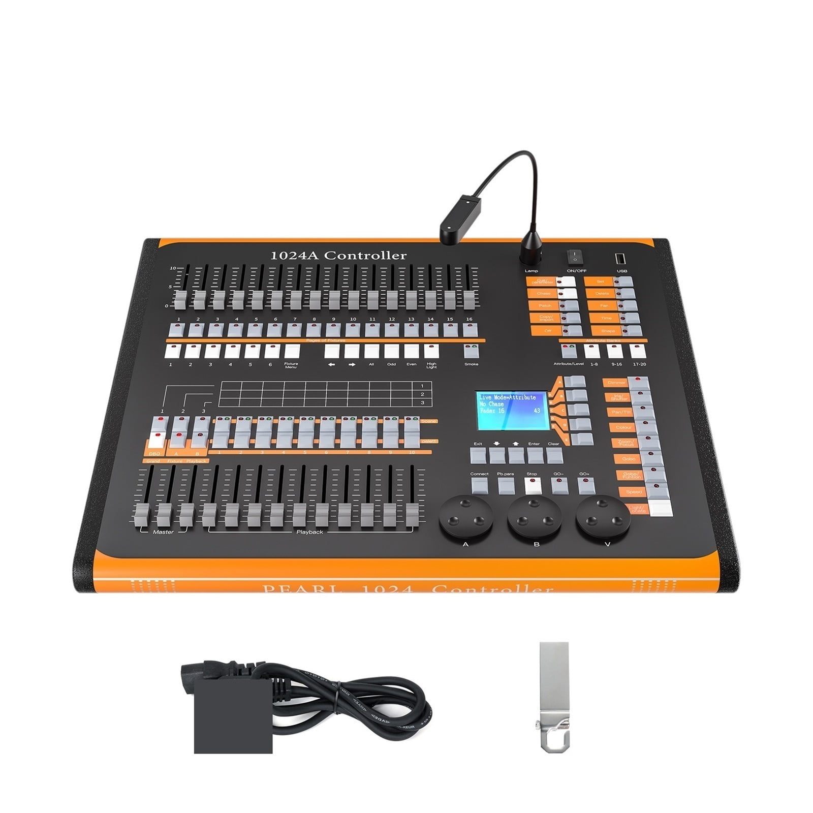 1024 Channel 512 Controller Stage Lighting Console DJ Control Equipment ...