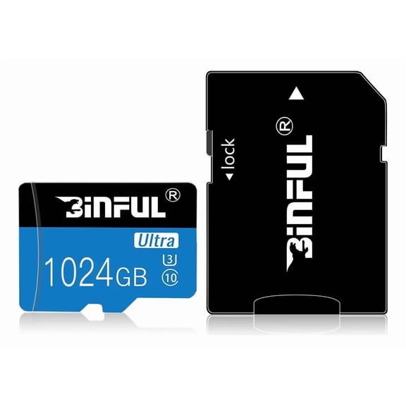 1024 Micro SD Card Class 10 SDHC SDXC , UHS-I, C10, U3, V30, 4K, Large Capacity Full HD Memory Card Suitable For Smartphones, Cameras, Computers, Gaming And Other Android Devices