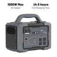 thumbnail image 1 of 1024Wh Portable Power Station, 1000W Solar Generator Pure Sine Wave Backup Battery for Camping RV Home Emergency Outdoor, 1 of 9