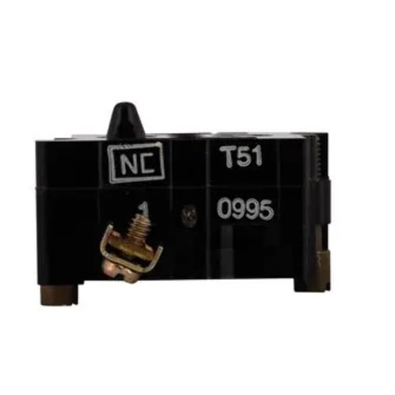 10250T51 Contact Block, 1Nc, 6A, Screw, Switch Terminals: Screw, No. Of Poles:1 Pole, Contact Current Max