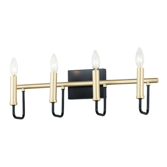 10254BKGLD Maxim Lighting Sullivan 4 Light Bath Vanity Approved for Damp Locations