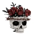 thumbnail image 1 of 1025Pcs Skull Flower Building Blocks Set, Gothic Model Kit, Dark Romantic Decor, Unique Valentine's Day Halloween Gift for Teens & Collectors, 1 of 5