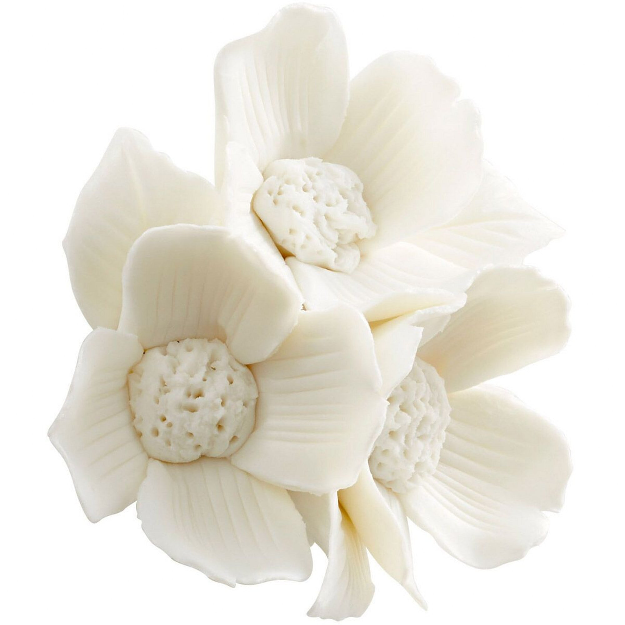 10276-Cyan lighting-Flower - Wall Decor - 3.5 Inches Wide by 1.5 Inches Deep