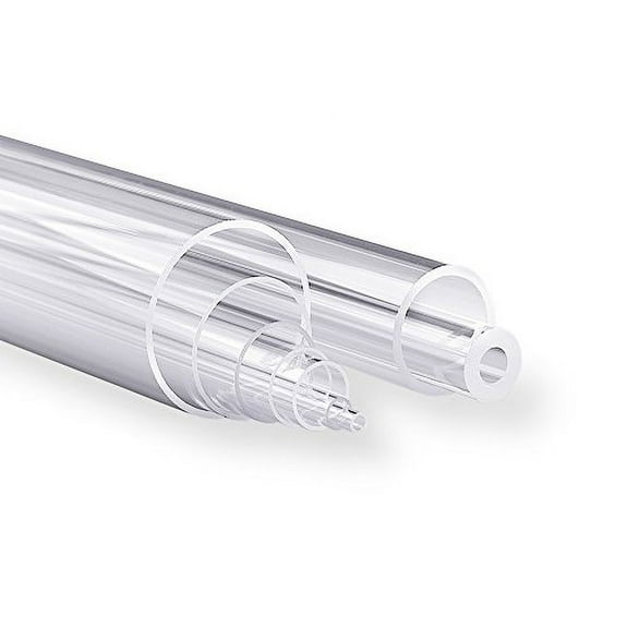 1029OQKYPCL Fused Quartz Tubing, 1 mm Inner Diameter x 2 mm Outer Diameter, 48" Length (Pack of 8)$$Other