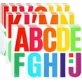 thumbnail image 1 of 102PCS Large Letter Stickers, Vinyl Letters 4 Inch Large Alphabet Stickers Waterproof Stick on Colorful Sticker Letters for Poster Bulletin Board Mailbox House Address Signs Wall Decor, 1 of 14