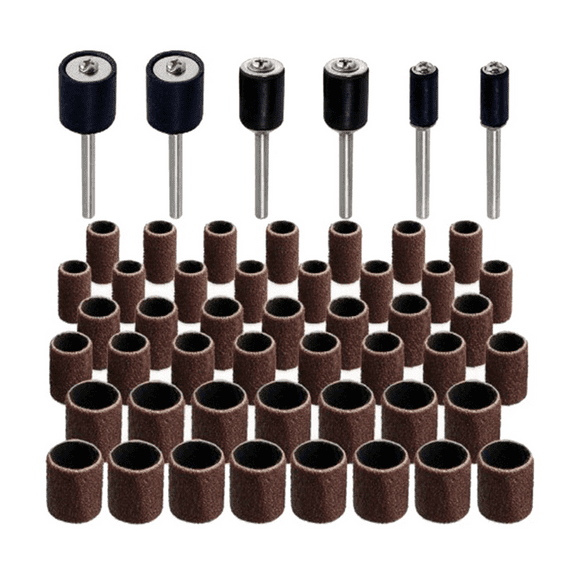 102Pcs Sandpaper Ring Grinding Sandpaper Roll Metal Derusting Polishing Round Play DIY Grinding Wheel