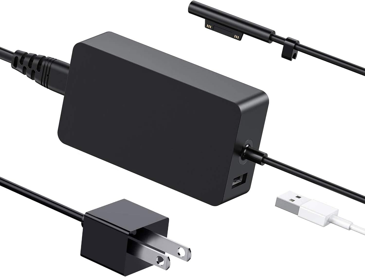 102W Laptop charger 15V 6.33A Power Supply for Microsoft Surface Book 3/2/1, Surface Laptop 5/4/3/2, Surface Pro X/9/8/7/6/5/4/3/2, Surface Go 4/3/2 AC Power Cord