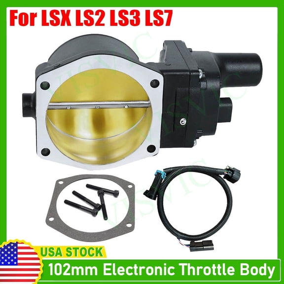 102mm Boosted Drive By Wire Throttle Body With Harness For LS2 LS3 LS7 Corvette