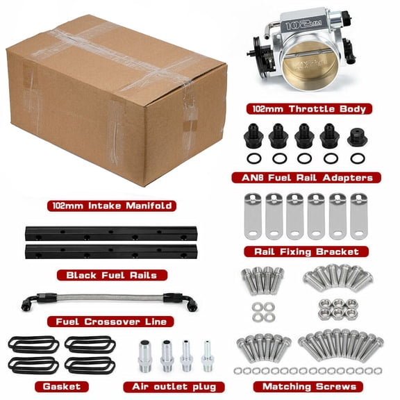 102mm LS LS1 LS2 LS6 LSX Intake Manifold Throttle Body Sheet Metal Fabricated US