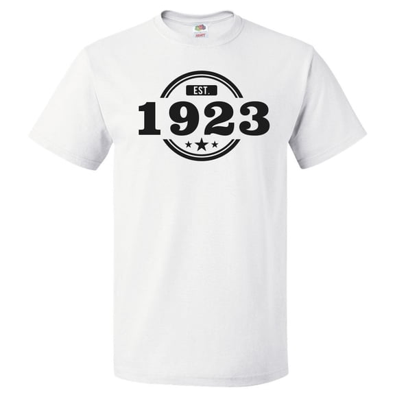103rd Birthday Gift For 103 Year Old Established 1923 T Shirt