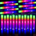 102pcs Light up Foam Sticks LED Foam Sticks Glow Batons with 3 Modes