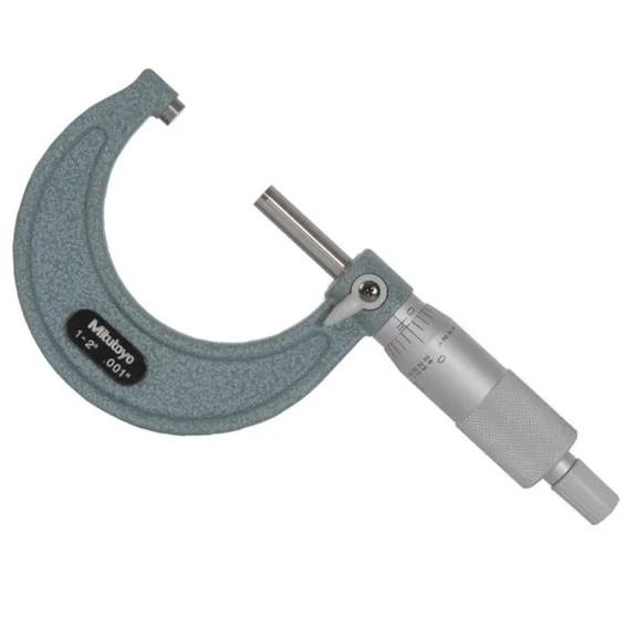 103-178 Mitutoyo Outside Micrometer with Ratchet Stop: 1-2″