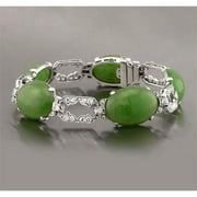 103 CT Jade Diamond Bracelet, White Gold