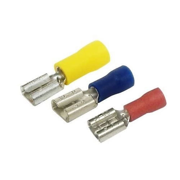 10311 Female Disconnect, Vinyl Insulated, Red, 22-16 Wire Size, 0.032"X0.187" NEMA Tab, 200-Pack