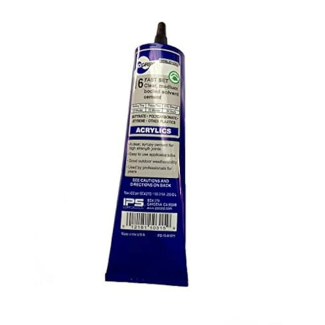 10315 16 Plastic Cement, Low-VOC, Medium Bodied and Fast-Setting, Clear ...