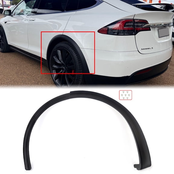 10325290-00-E For Tesla Model X 2016-21 LH Rear Fender Wheel Flare Molding Trim