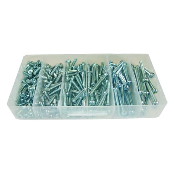 1032PS Machine Screw Kit, Round Head, 10-32 TPI by 1/2-Inch to 2-Inch Length