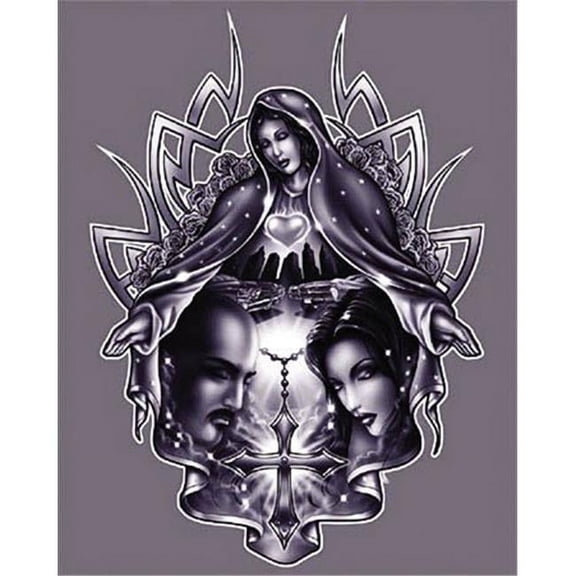 1037-08x10-RE 8 x 10 in. Guadalupe Love Religious Poster Print