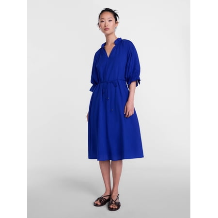 Scenario Women's and Women's Plus Midi Dress with Short Sleeves, Sizes XS-4X