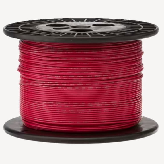 10381-18-R-1000 - TEFLON WIRE STRANDED 18AWG 1000F RED UNSHLD SILVER PLATED COPPR