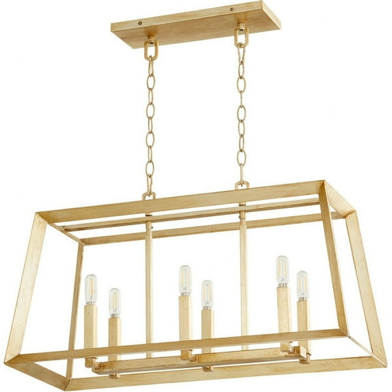 Cyan lighting - Hyperion - 6 Light Island-20.75 Inches Tall and 12.5 Inches Wide