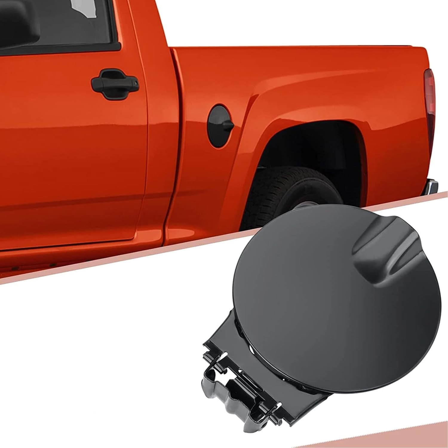 10385417 Fuel Filler Gas Door Tank Matte Black Gas Cover Cap Fuel filler gas door Compatible with Chevy Colorado & GMC Canyon 2004 2005 2006 2007 2008 2009 2010 2011 2012