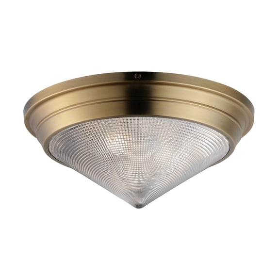 10399PRNAB-Maxim Lighting-Hargreaves - 3 Light Flush Mount-7 Inches Tall and 16.5 Inches Wide-Natural Aged Brass Finish