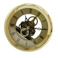 thumbnail image 1 of 103mm Skeleton Clock Insert with Goldenr Bezel, Roman Numeral, Movement, Vintage Style for Heimwerken Decor, 1 of 7