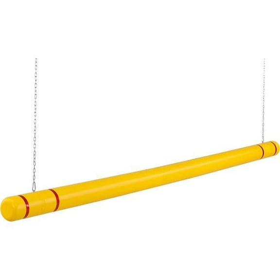 104-120 in. Yellow Clearance Bar with Red Tape
