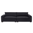 thumbnail image 1 of 104.37 Inch For Livingroom, Apartment. Modern Fabric Couch With Frame. Comfortable And Stylish Black Hotel Lobby - Mid Century Long-term Stability, 1 of 4
