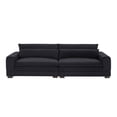 thumbnail image 1 of 104.72 Inch Fabric Couches For Living Room, Mid Century Modern Sofas For Bedroom, Apartment, Office Black, 1 of 7
