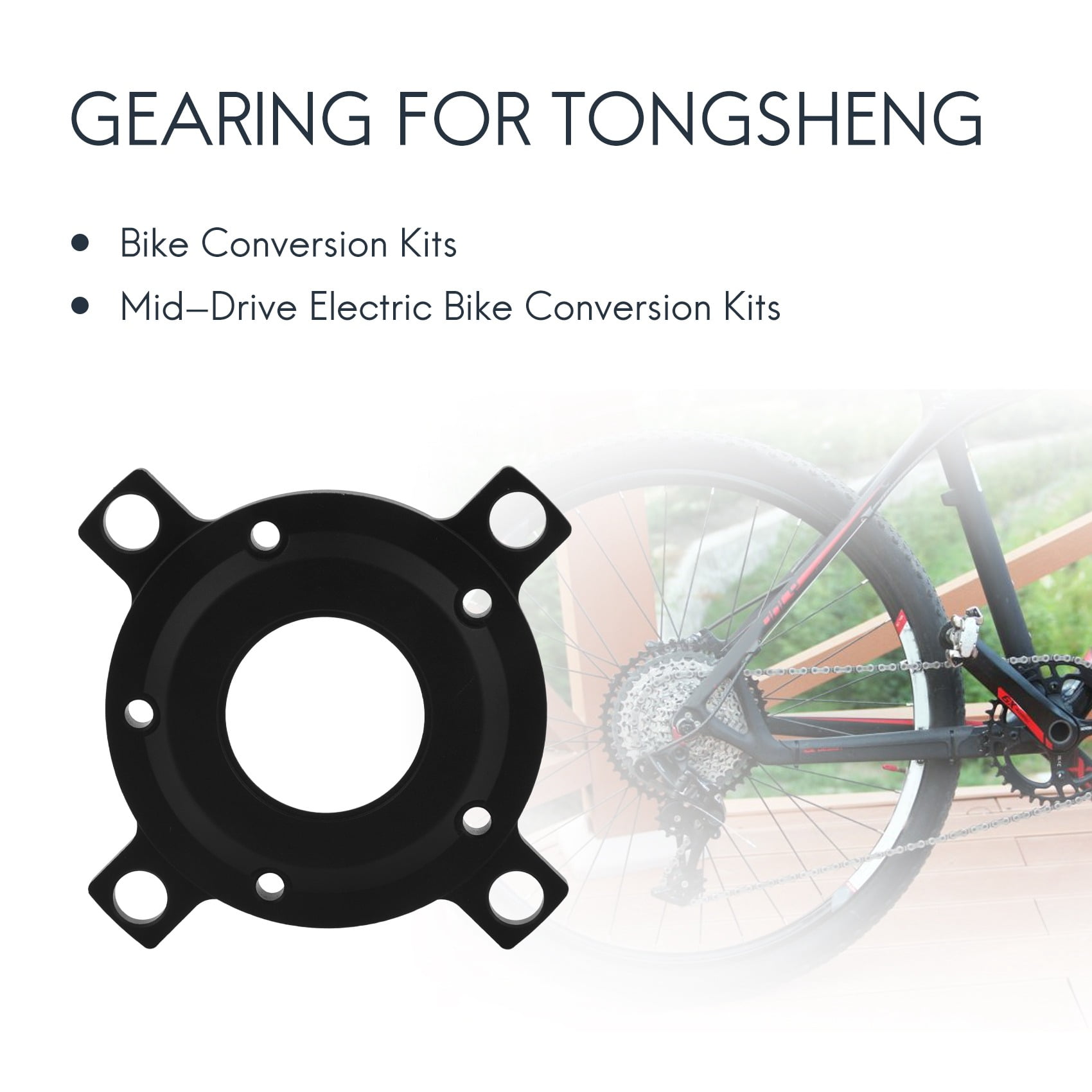 104 BCD Chainring Spider Adaptor Gearing for TONGSHENG TSDZ2 TSDZ3