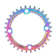 104 BCD Mountain Bicycle Narrow Wide Round Chainring Repair Colorful Single Chain Ring32T Round Chainring/ 104BCD