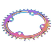104 BCD Mountain Bicycle Narrow Wide Round Chainring Repair Colorful Single Chain Ring36T Round Chainring/ 104BCD