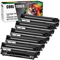 104 Black Toner Cartridge Compatible for Canon Cartridge 104 CRG104 CGR-104 FAX-L100 imageCLASS D420 MF4150d MF4270dn MF4350d MF4370dn MF4690 Laser Printer and FAXPHONE L120 L90 (5-Pack)