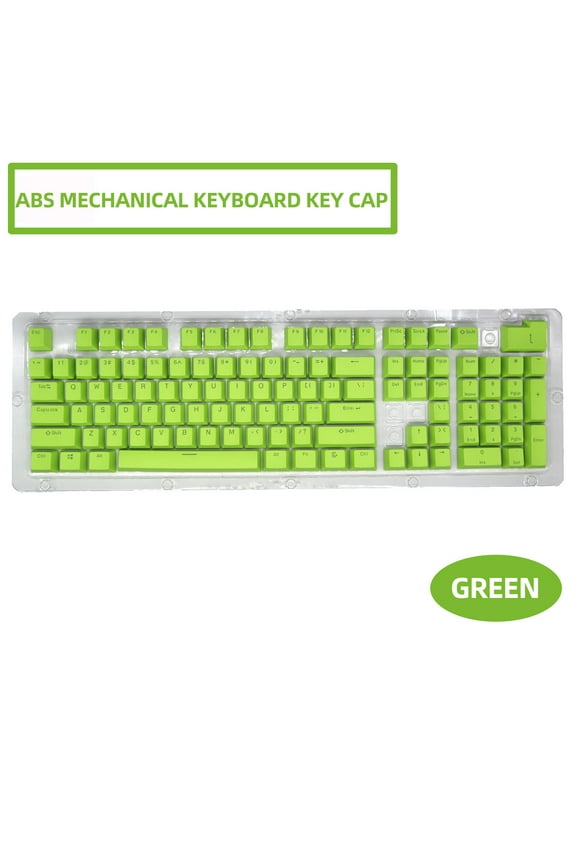 104-Key Colorful Backlit Gaming Keycap Replacement Set for Mechanical Keyboard, ABS Material, Ergonomic OEM Height with Durable and Fade-Resistant Design