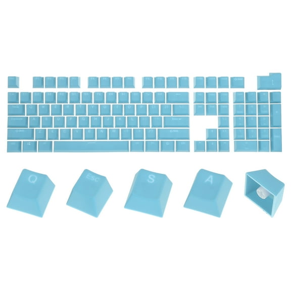 104 Key PBT Keycap Set OEM Profile 60% for 61/68/87/98/100/104 Keys Mechanical Keyboard Layout, Blue