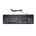 104 Key Wired Keyboard Backlit Large Print Keyboard Business Standard