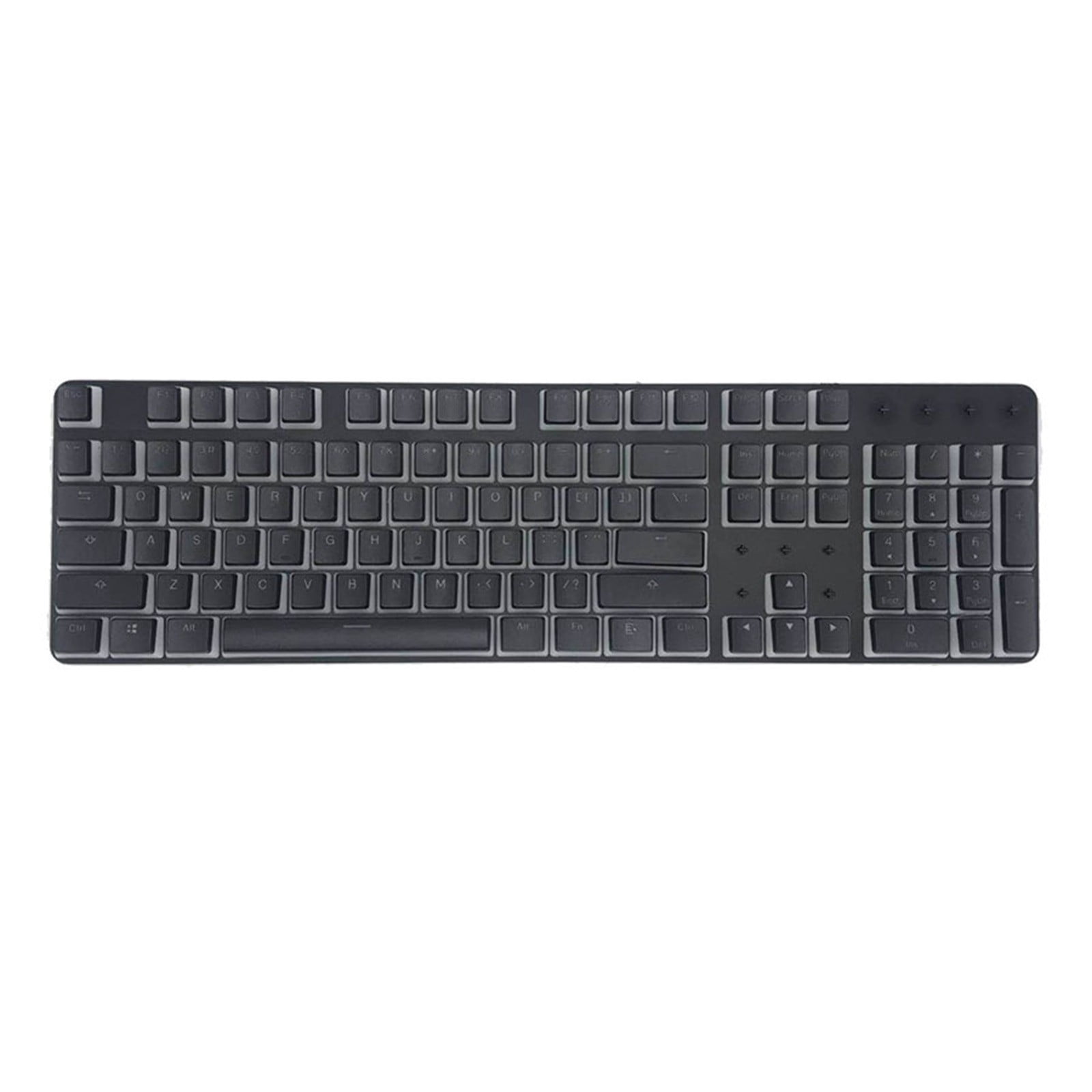 104 Keys Pudding Keycaps for Mechanical Keyboard, PBT Translucent OEM Profile Double Shot Keycap Set for Standard Full Size Wired Gaming Keyboards Customization (Keys Only).