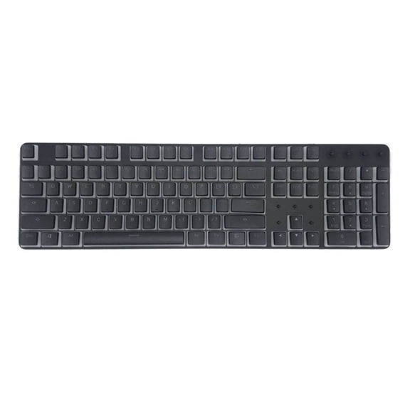 104 Keys Pudding Keycaps for Mechanical Keyboard, PBT Translucent OEM Profile Double Shot Keycap Set for Standard Full Size Wired Gaming Keyboards Customization (Keys Only).